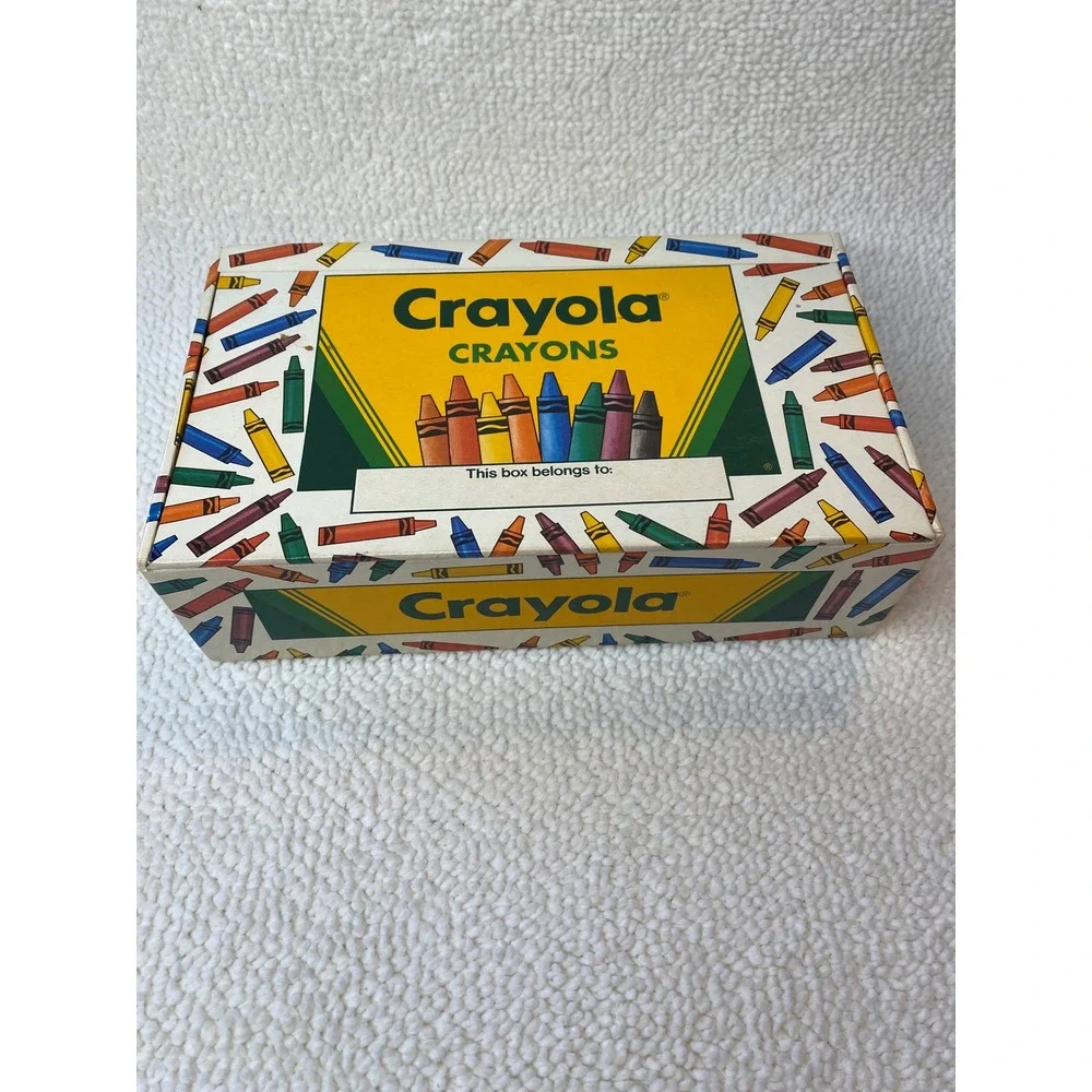 Vintage Crayola Collector Box 1992 w/ Two 48ct Boxes & Neons Unused‎ One Missing